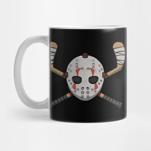 Hockey crew Jolly Roger pirate flag (no caption) Mug